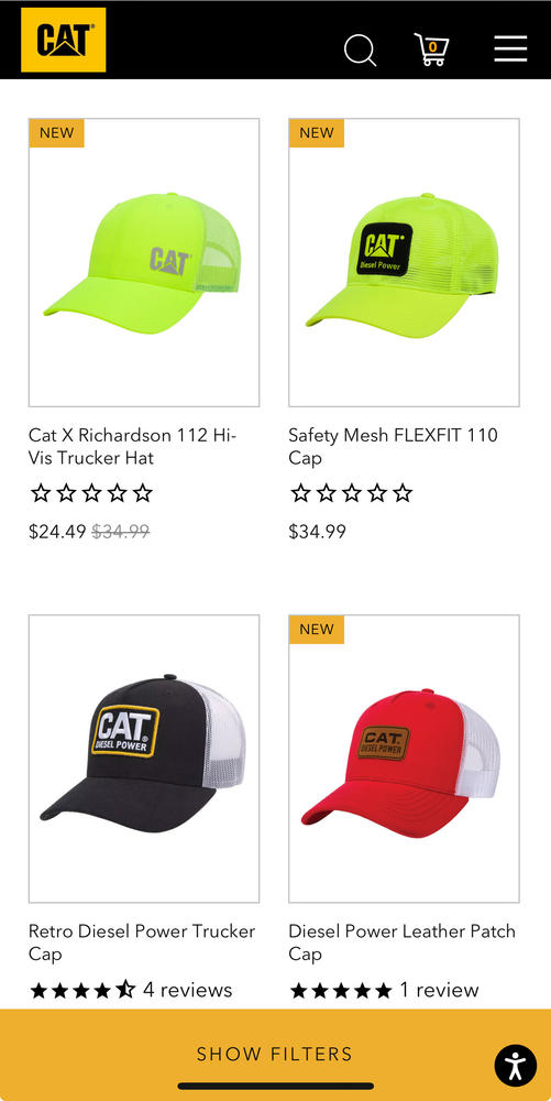 Safety Mesh Flexfit 110 Cap | CATÂ® WORKWEAR – Caterpillar Workwear