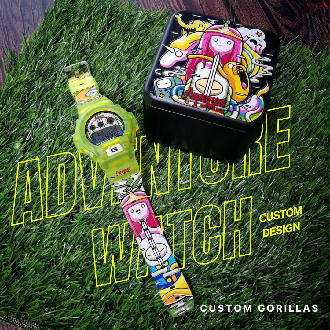 Casio G-Shock DW-6900 Adventure Time Cartoon Custom Design Digital