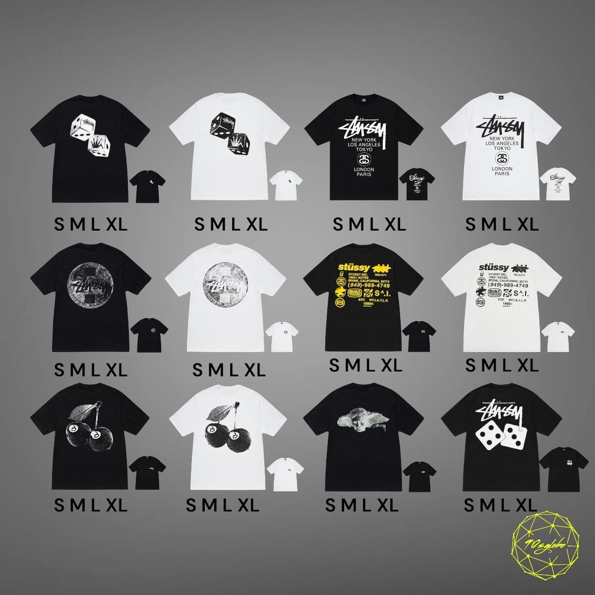 Stussy Printed Tee USA SS24 Collection 3 – 90sglobe
