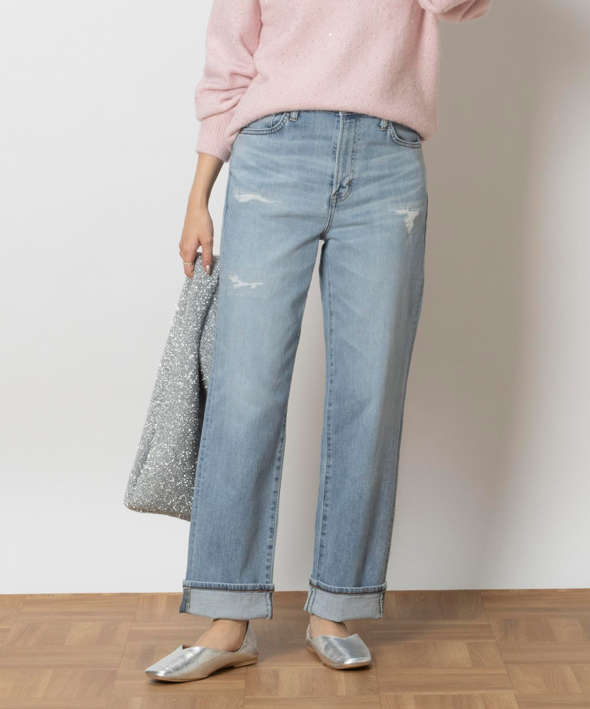 ELSA」ストレート【自宅で試着、返品送料無料】(XS 淡色): ボトムス