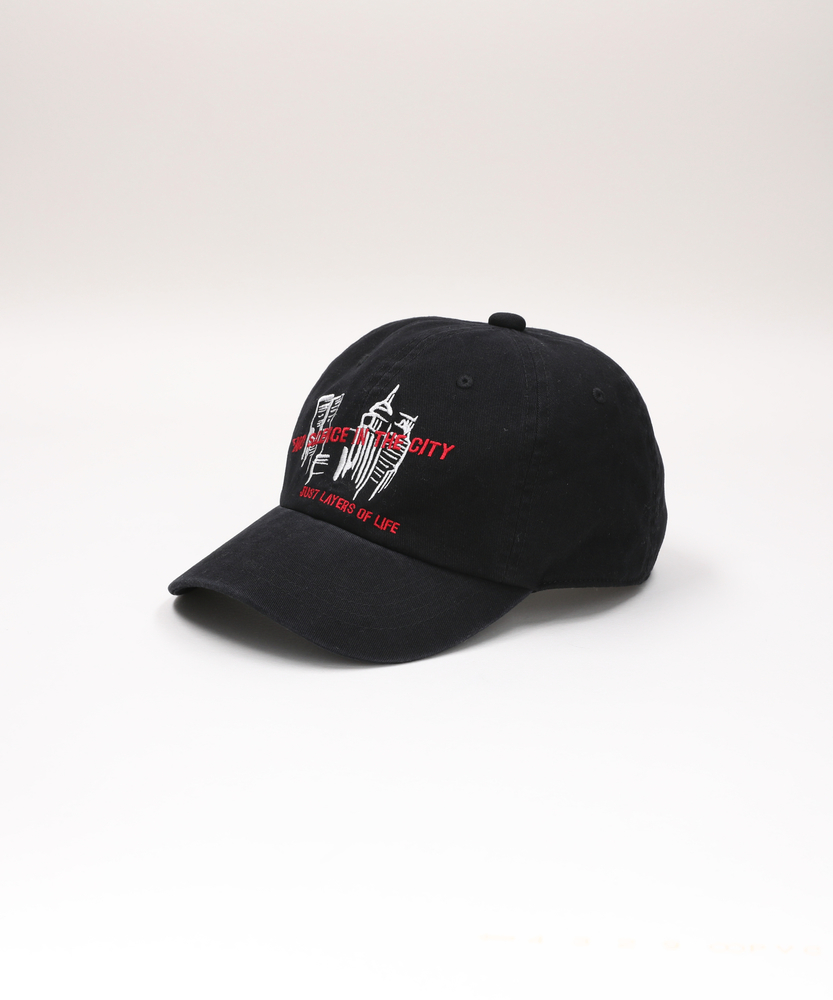 ピグメントメッセージロゴキャップ(ONE SIZE ネイビー): ファッション