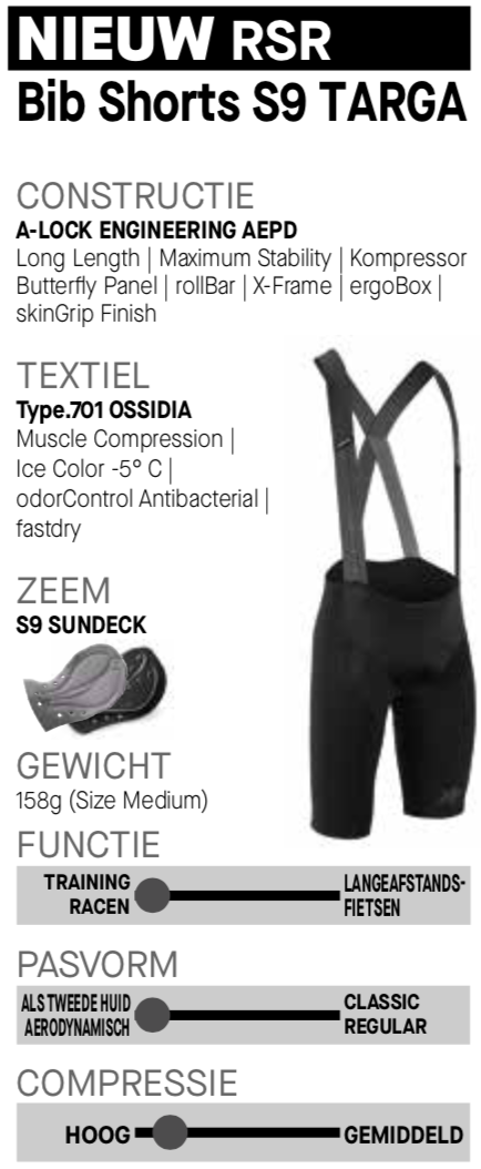 Assos Assos Equipe RSR Bib Shorts S9 Targa Zwart - Assos-Store.be