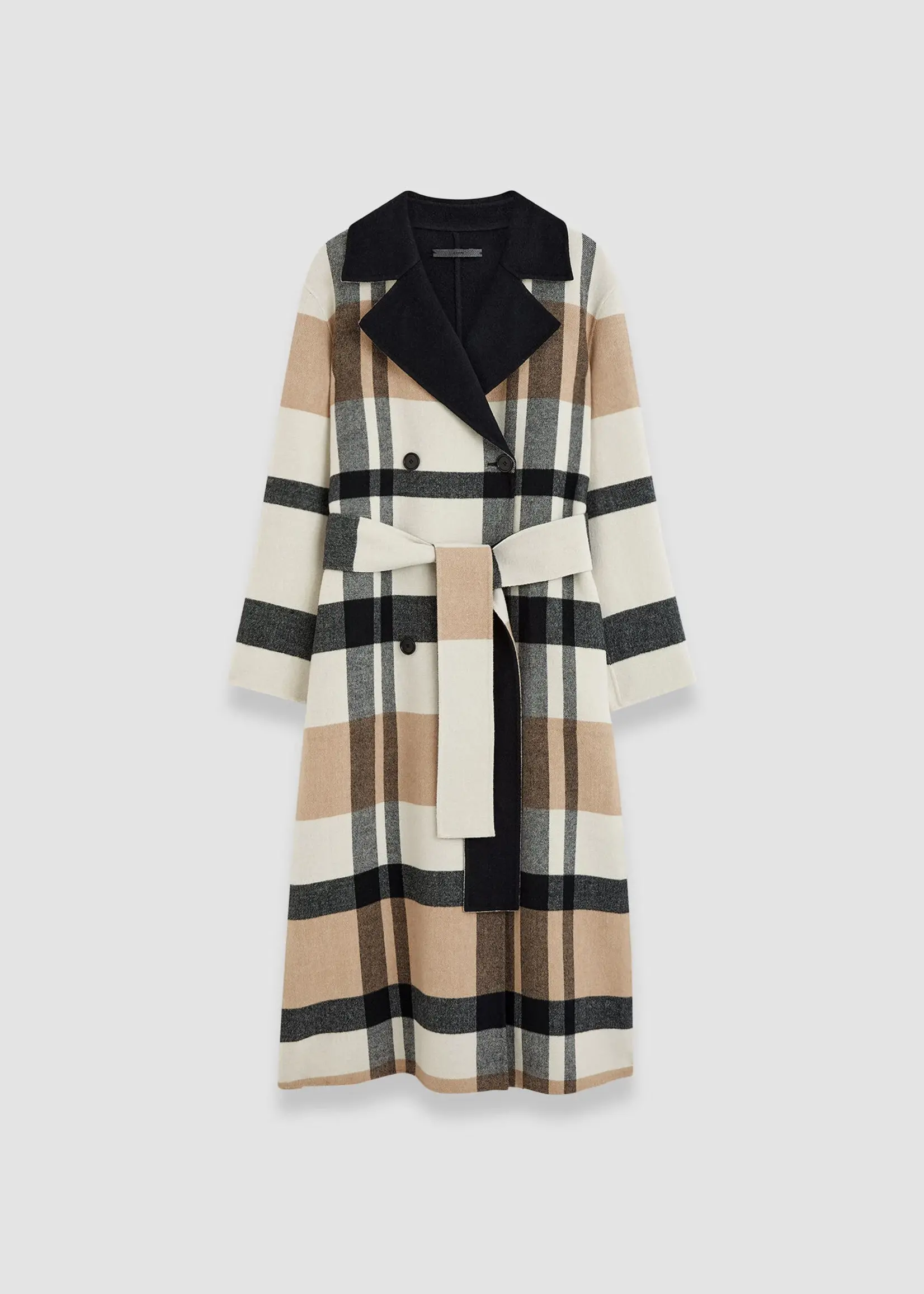 Joseph Merton Reversible Check Wool Coat | Blusher Combo - La Neuvième