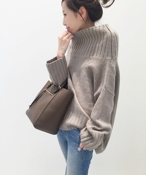 L'Appartement（アパルトモン）の「タートルネック WIDE KNIT