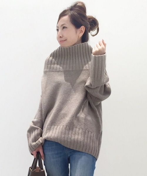 L'Appartement（アパルトモン）の「タートルネック WIDE KNIT
