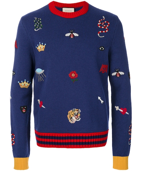 GUCCI（グッチ）の「Gucci - 刺繍セーター - men - ウール - S（ニット