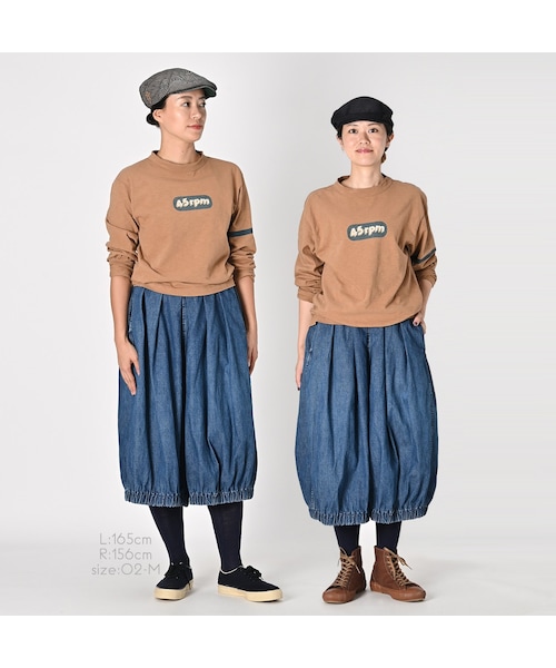 45R（フォーティファイブアール）の「麦デニムのブルマパンツ（加工