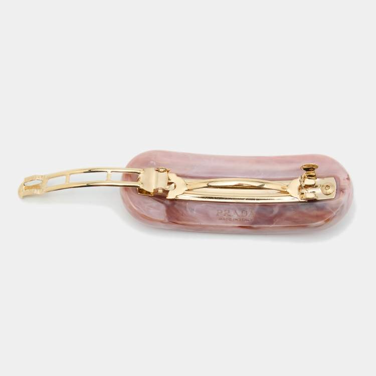 Prada Pink Crystal Embellished Plex Hair Clip Prada | TLC US