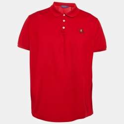 Ralph Lauren Purple Label Navy Blue Cotton Pique Polo T-Shirt XXL