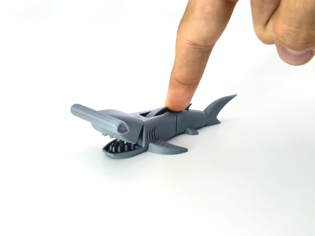 Thingiverse - Flexi Hammerhead Shark by SquareAnimals