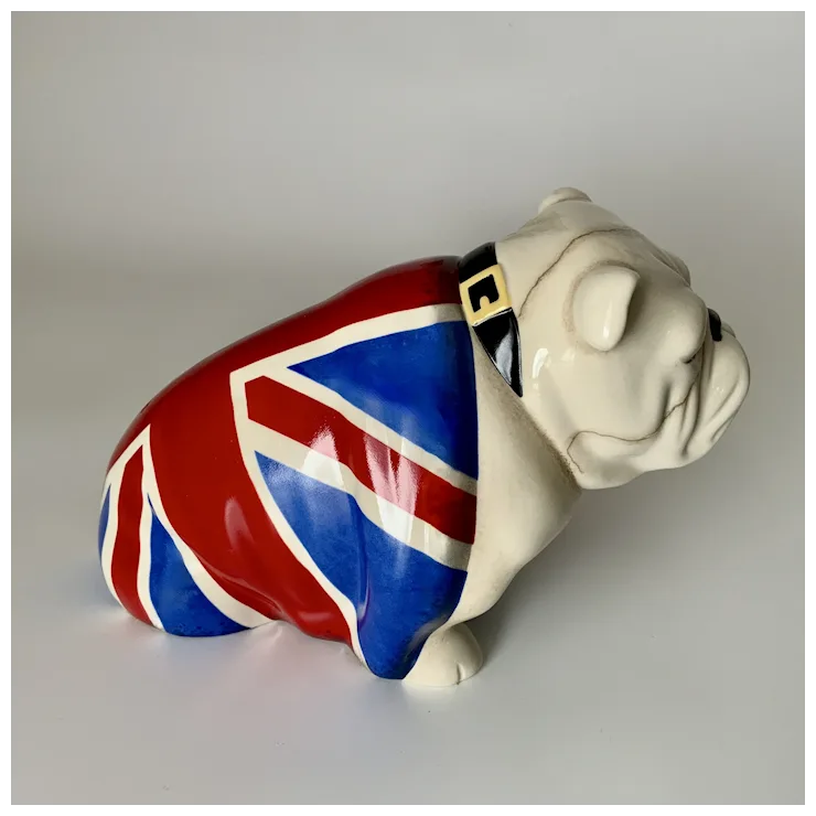 Royal Doulton English Bull Dog Spectre 007 James Bond Union Jack