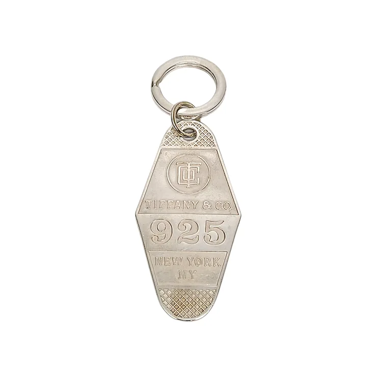 Tiffany & Co Sterling Silver Hotel Key Ring. For Sale at Ruby Lane