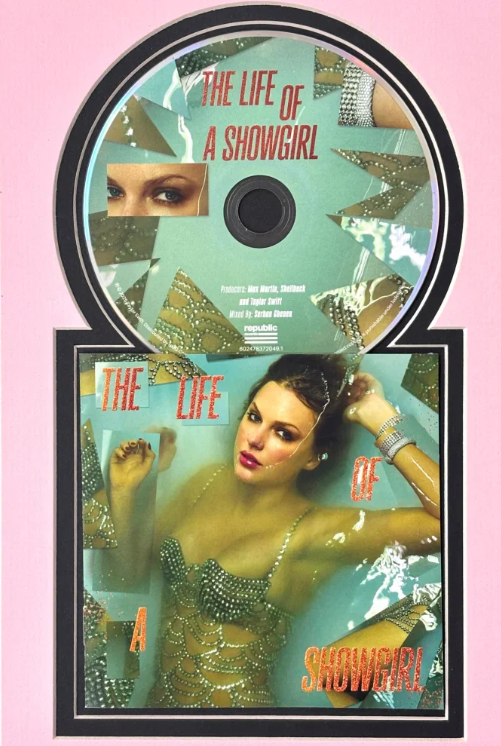 Shop Taylor Swift “Life of a Showgirl” Autographed CD Collage