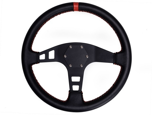 Kawasaki Mule / Ridge / Teryx Flat Steering Wheel - Leather by PRP
