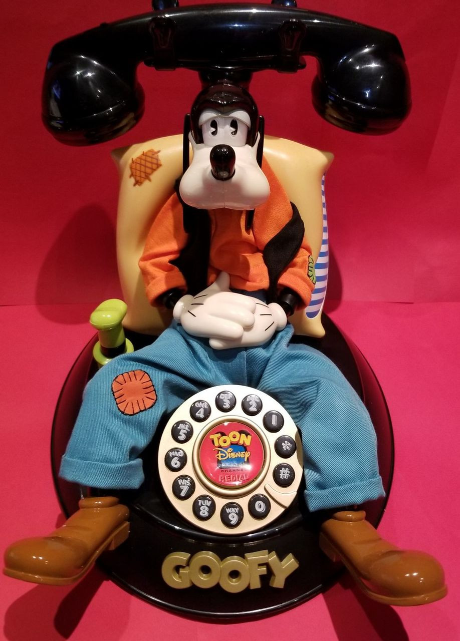 Disney Goofy's Animated Talking Telephone Phone Telemania Goofy