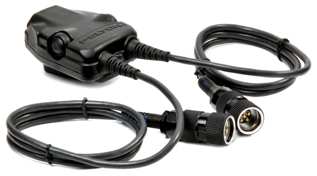 3M PELTOR DUAL Push-To-Talk (PTT) Adapter Military Radios FL5701