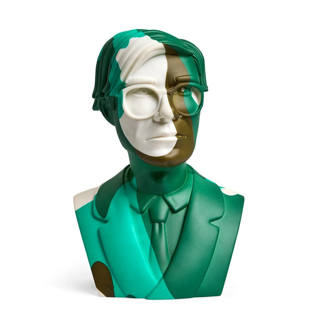 Warhol Green Camouflage Bust