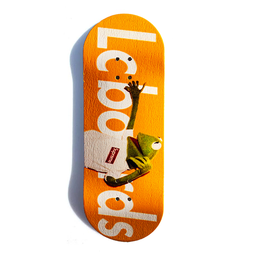 LC BOARDS FINGERBOARD 98X34 COMPLETE KERMIT GRAPHIC WITH FOAM GRIP