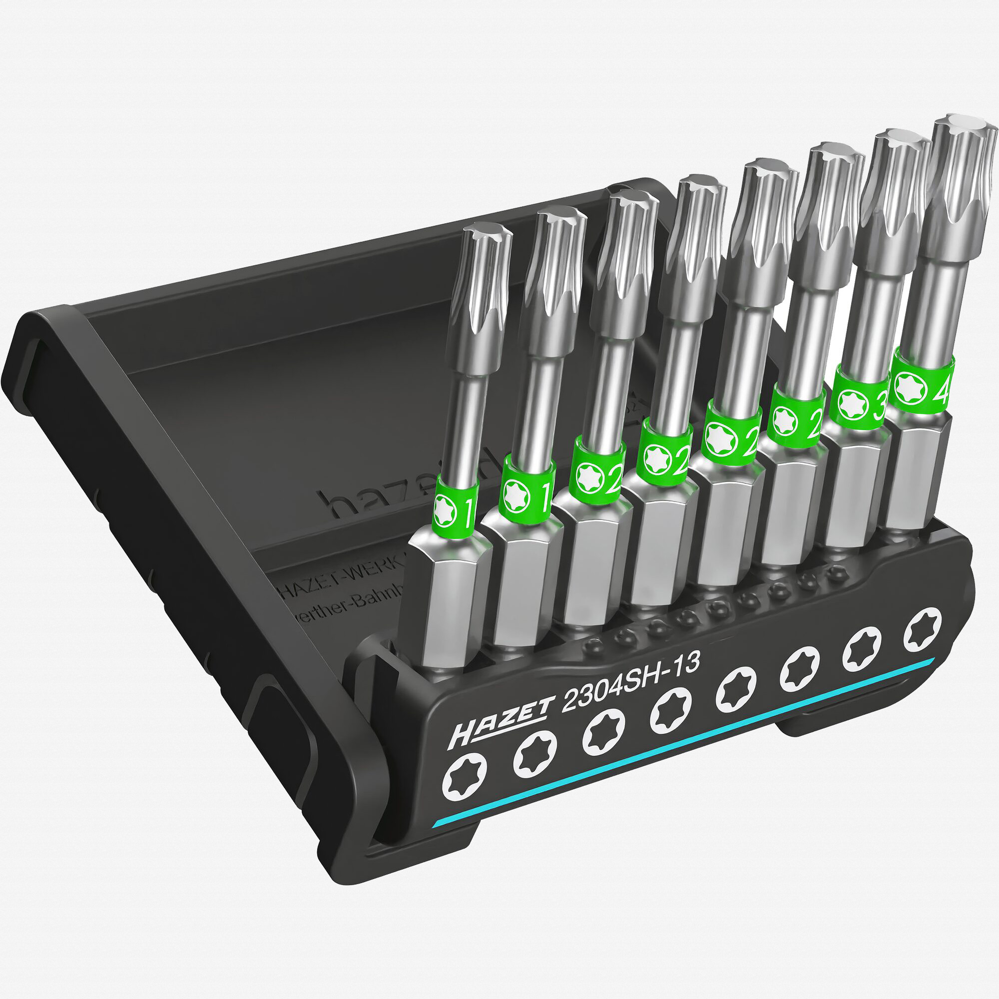 Hazet 2304SH-13 SmartHolder Torx Bit Set, Long, 8 Pieces | Hazet