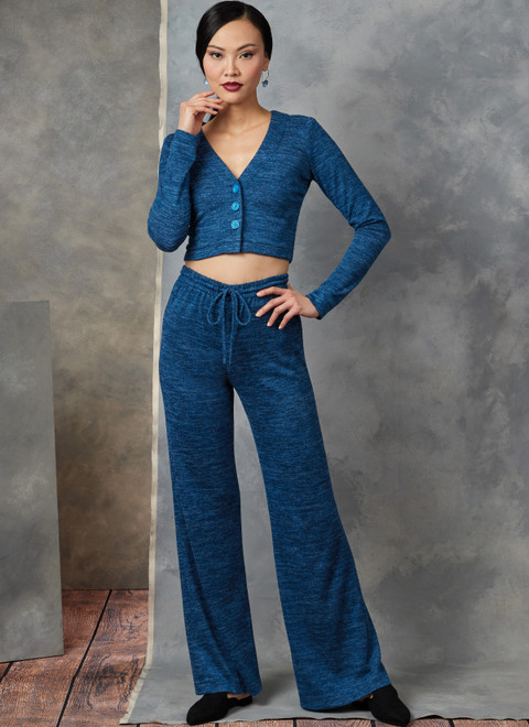 V1914 | Misses' Cardigan, Tunic and Pants | Vogue Patterns