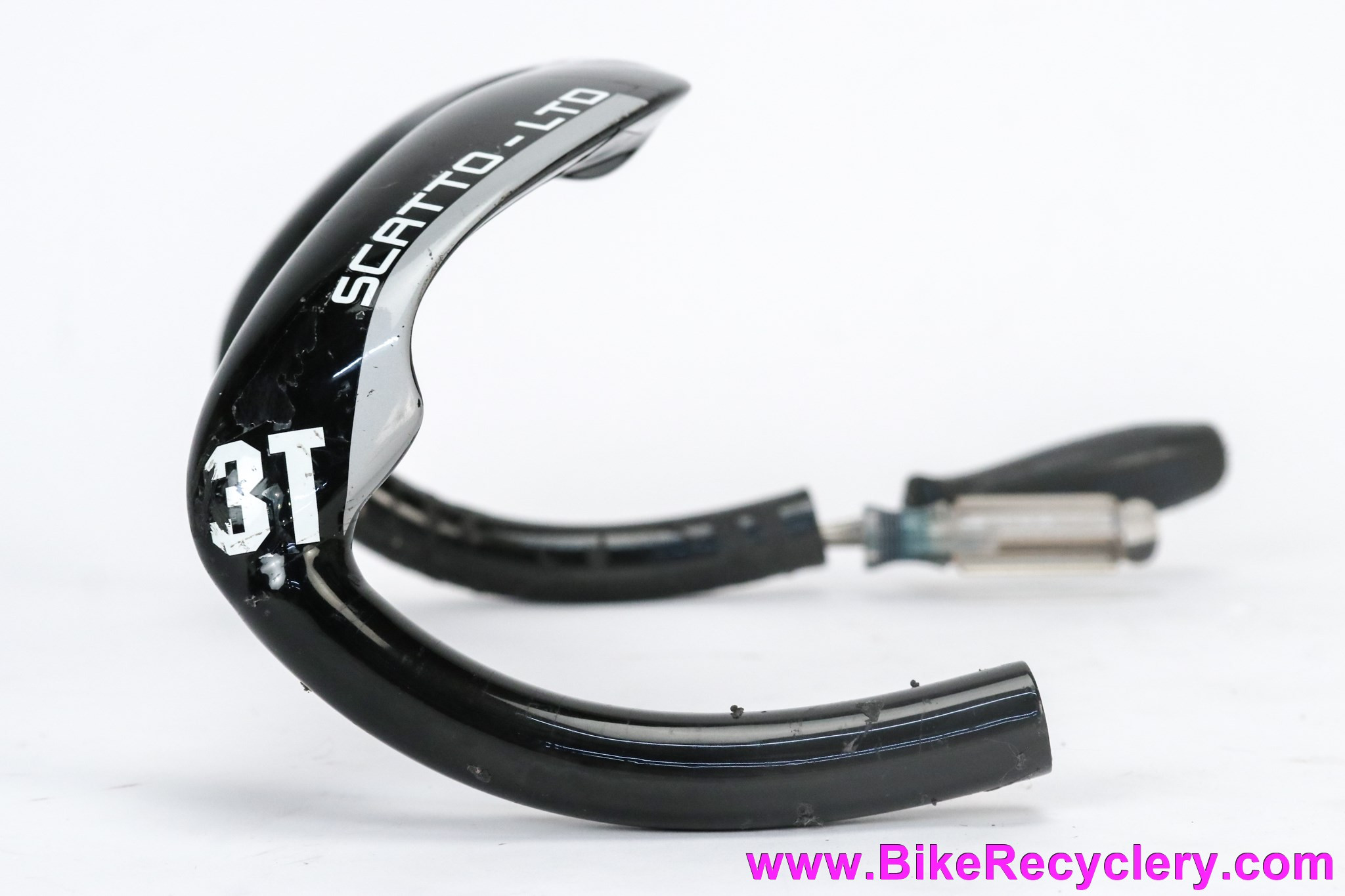3T Scatto LTD Track Sprinter Handlebars: Carbon - 37cm - Black