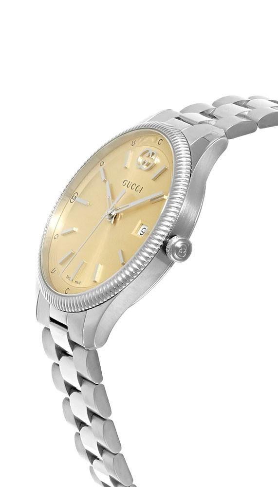 GUCCI G-Timeless Quartz 38MM Gold Plated Dial Men's Watch