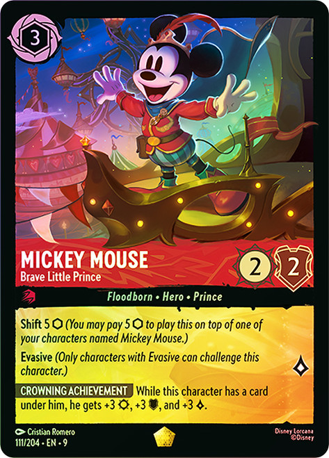 Lorcana Playmat - Whispers in the Well - Mickey Mouse, Brave