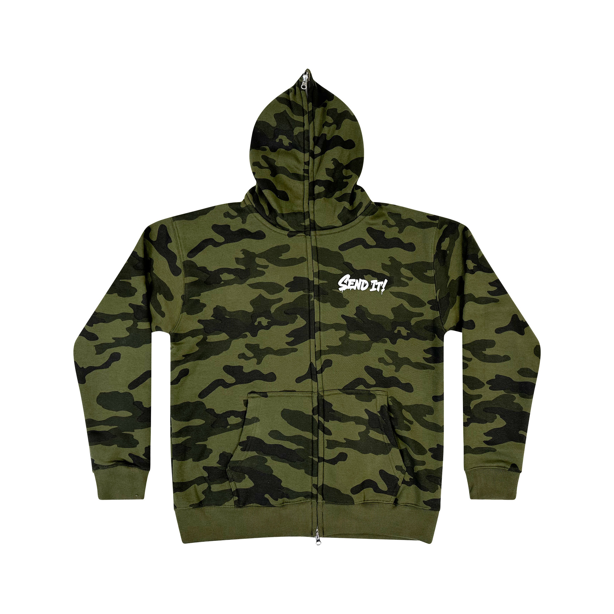 Shark Missile Full Zip Up Hoodie | Camo - Eat Sleep Race - Racing