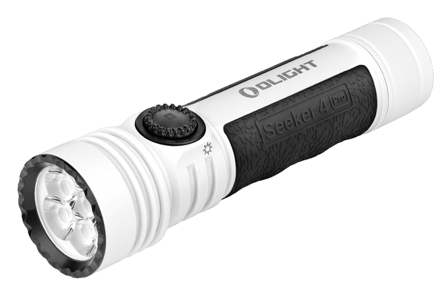 Olight Seeker 4 Pro 4600 Lumen Rechargeable Flashlight - White