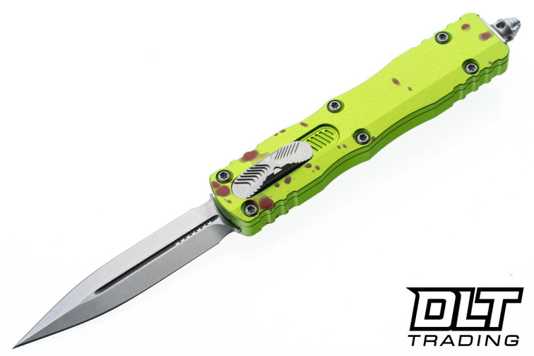 Microtech 225-10Z Dirac D/E - Zombie Tech Handle - Stonewash Blade