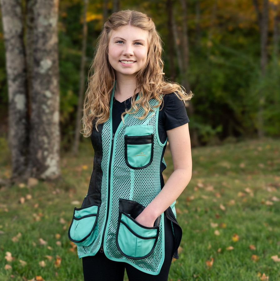 Wild Hare Women's Perfect Fit Mesh Vest - Turquoise and Black