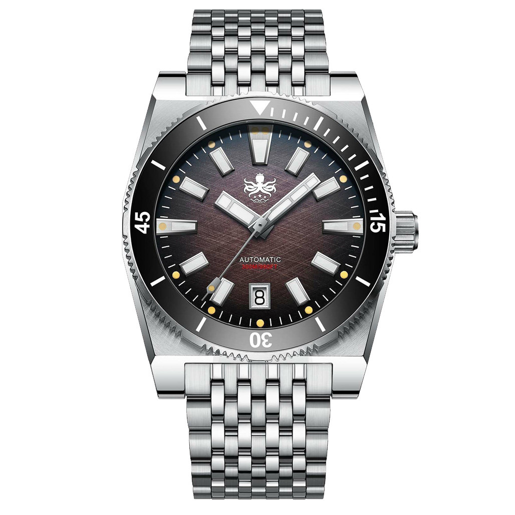 Phoibos Narwhal 300M Automatic Diver with Brown Dial #PY037D