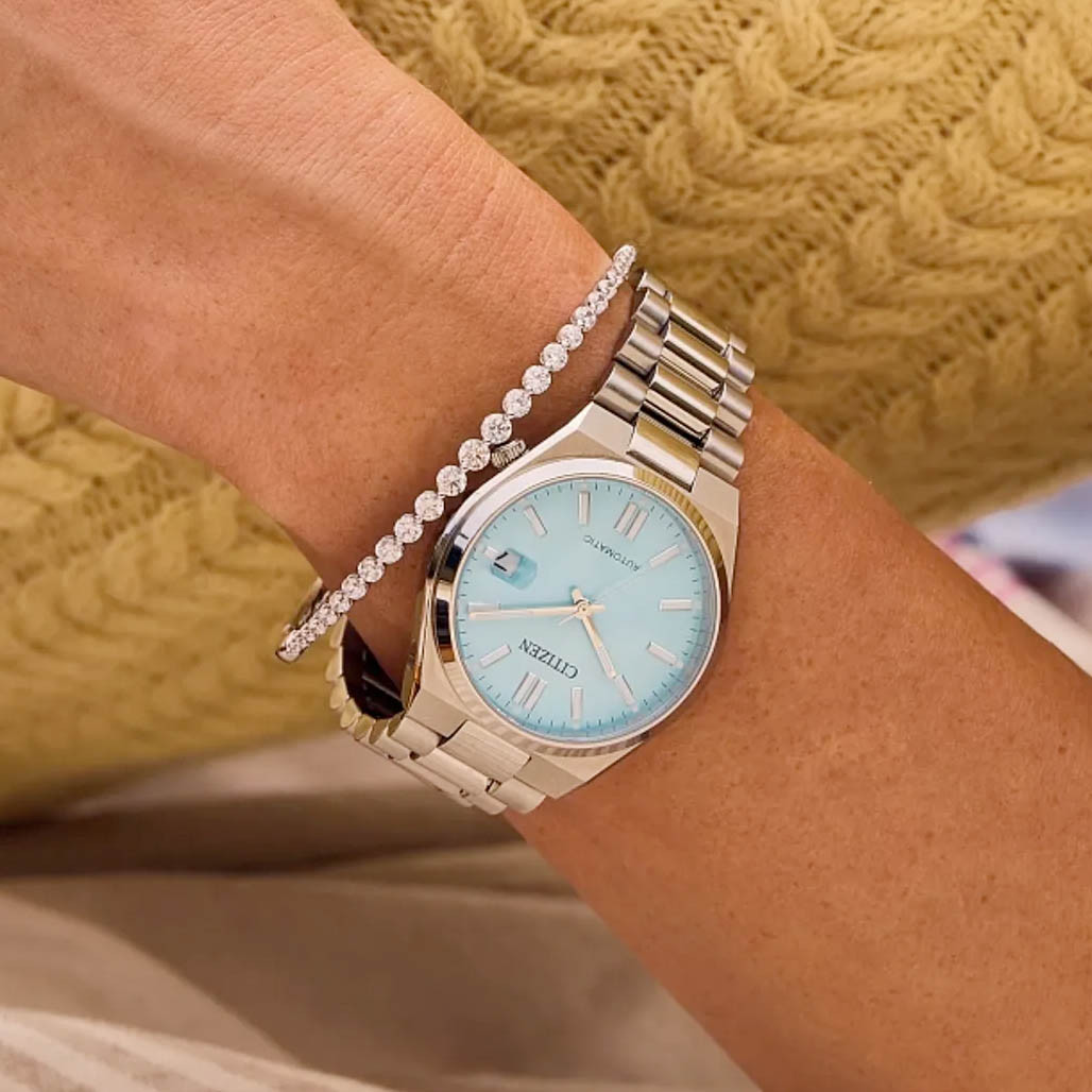 Citizen Tsuyosa 37mm Sports Automatic with Ice Blue Dial #NJ0200-50L