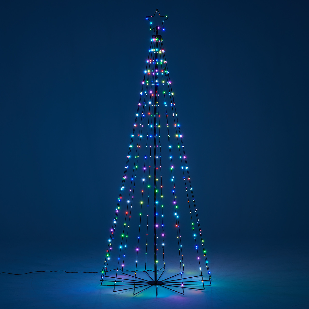 7.9 ft. Color Changing Cone Tree with 355 LED Multicolor Lights