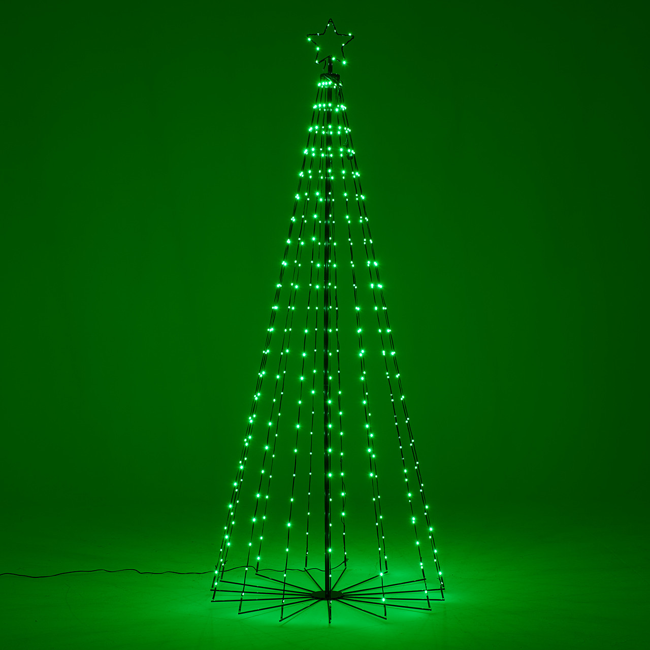 7.9 ft. Color Changing Cone Tree with 355 LED Multicolor Lights