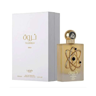 Lattafa Tharwah Gold Eau de Parfum Fragrance for Unisex