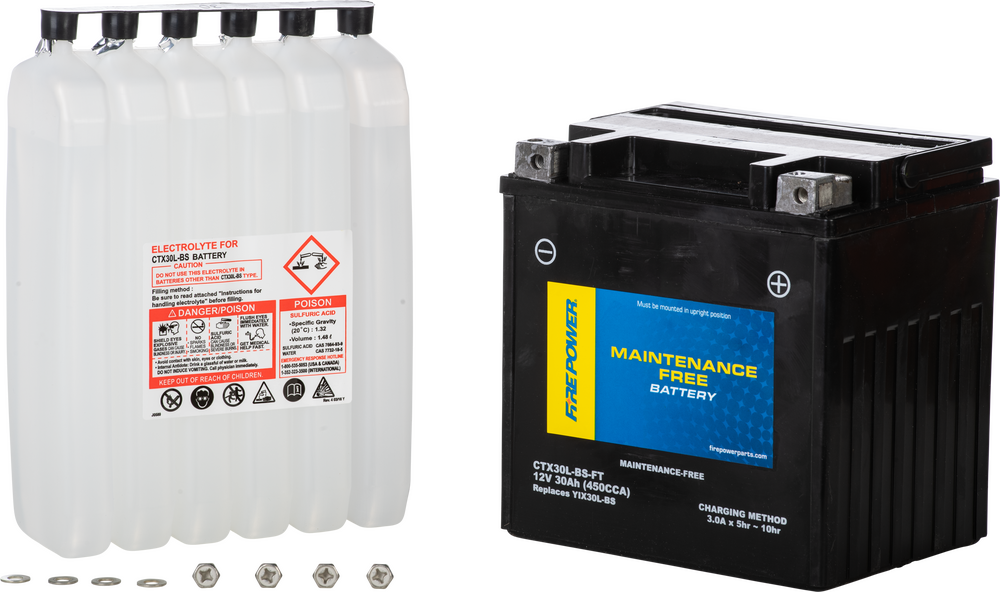 FIRE POWER BATTERY CTX30L-BS-FT MAINTENANCE FREE | FIRE POWER