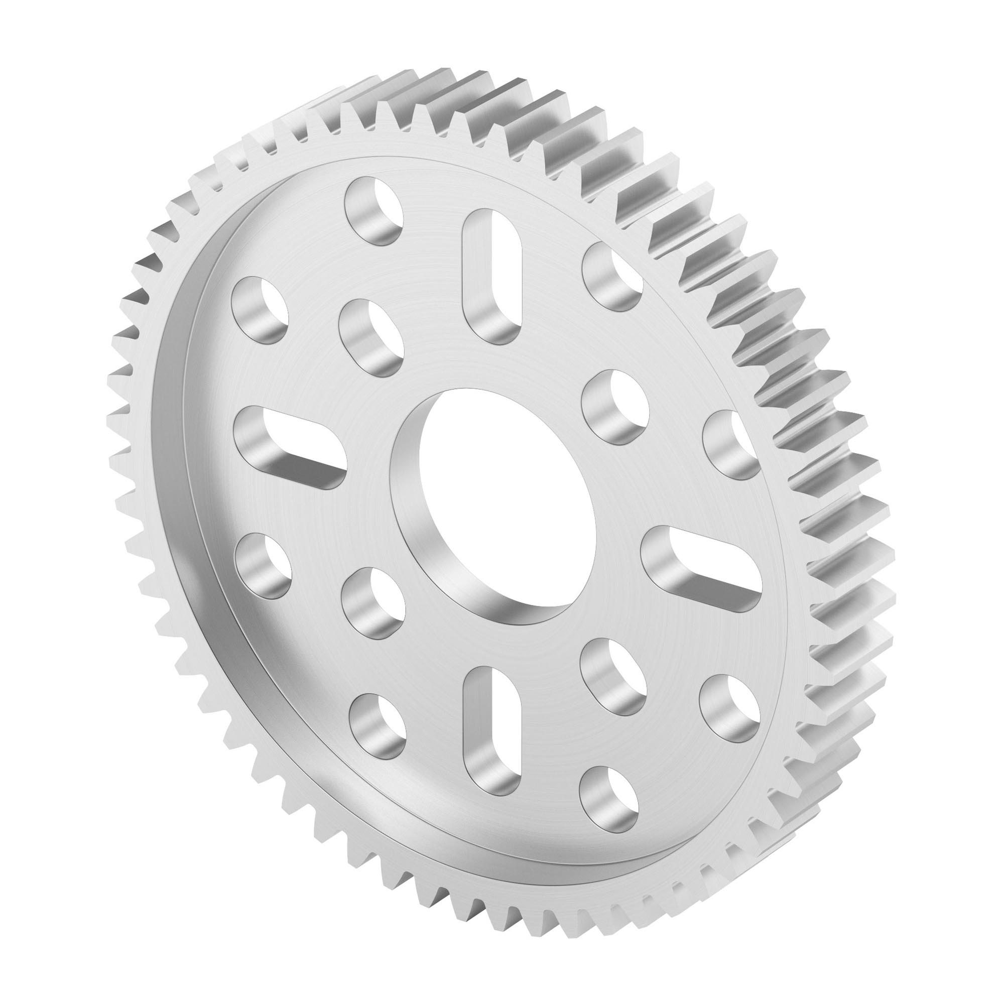 2302 Series Aluminum, MOD 0.8, Hub Mount Gear (14mm Bore, 60 Tooth