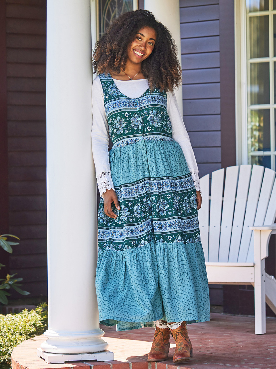 Kenna Pinafore Dress | Shop Beautiful Designs by April Cornell