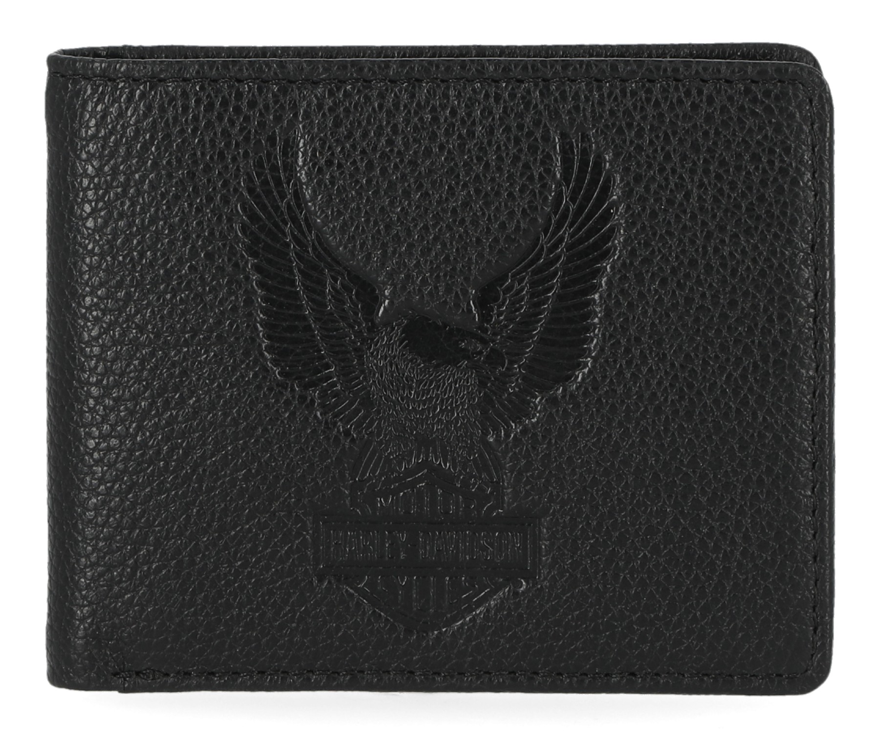 Harley-Davidson® Men's Pebble Leather Classic Eagle Billfold