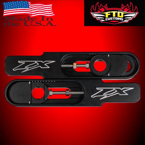 Kawasaki Ninja ZX14 Swingarm Extensions - Black Finish