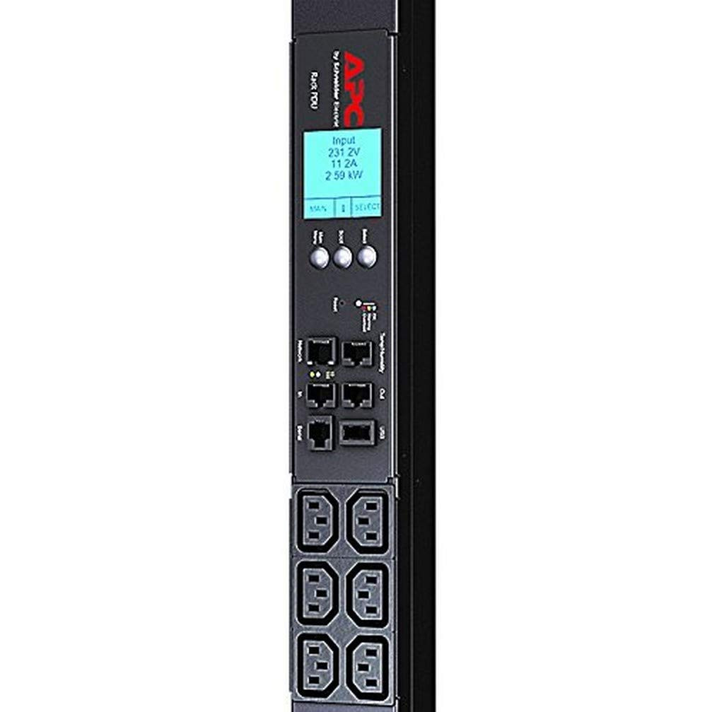 AP8858 Rack PDU 2G, Metered, ZeroU, 16A, 100-240V, (18) C13 & (2) C19