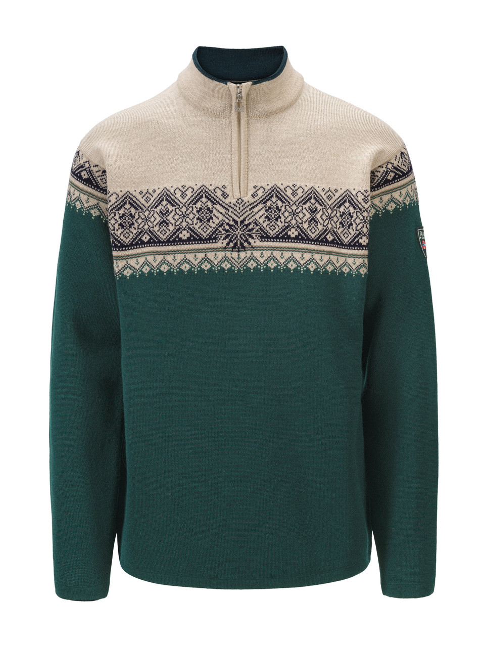 Dale of Norway - Moritz Men's 1/4 Zip Sweater: Dark Charcoal/Black