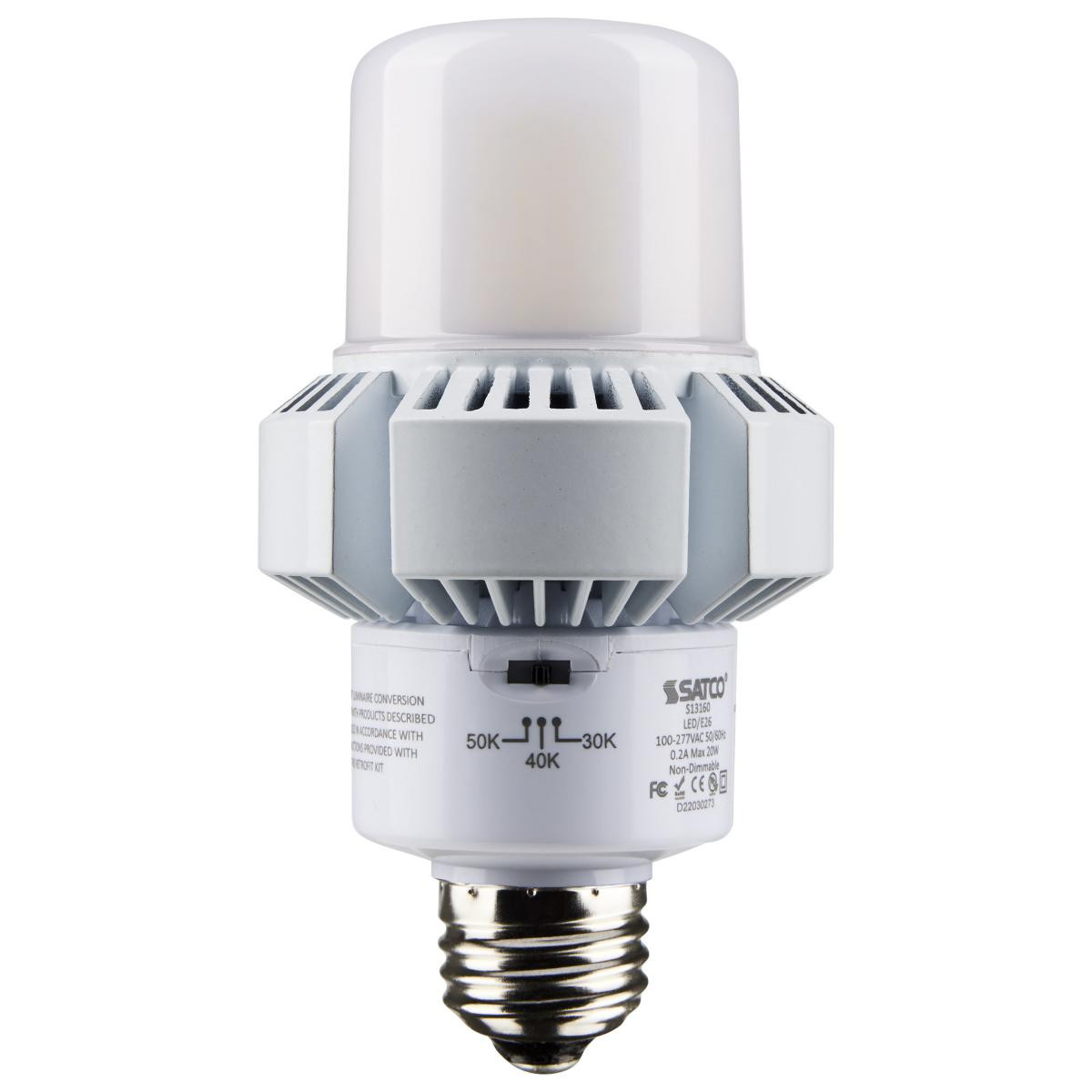 20W/AP23/LED/CCT/100-277V/E26 SATCO (S13160) LED HID Replacement