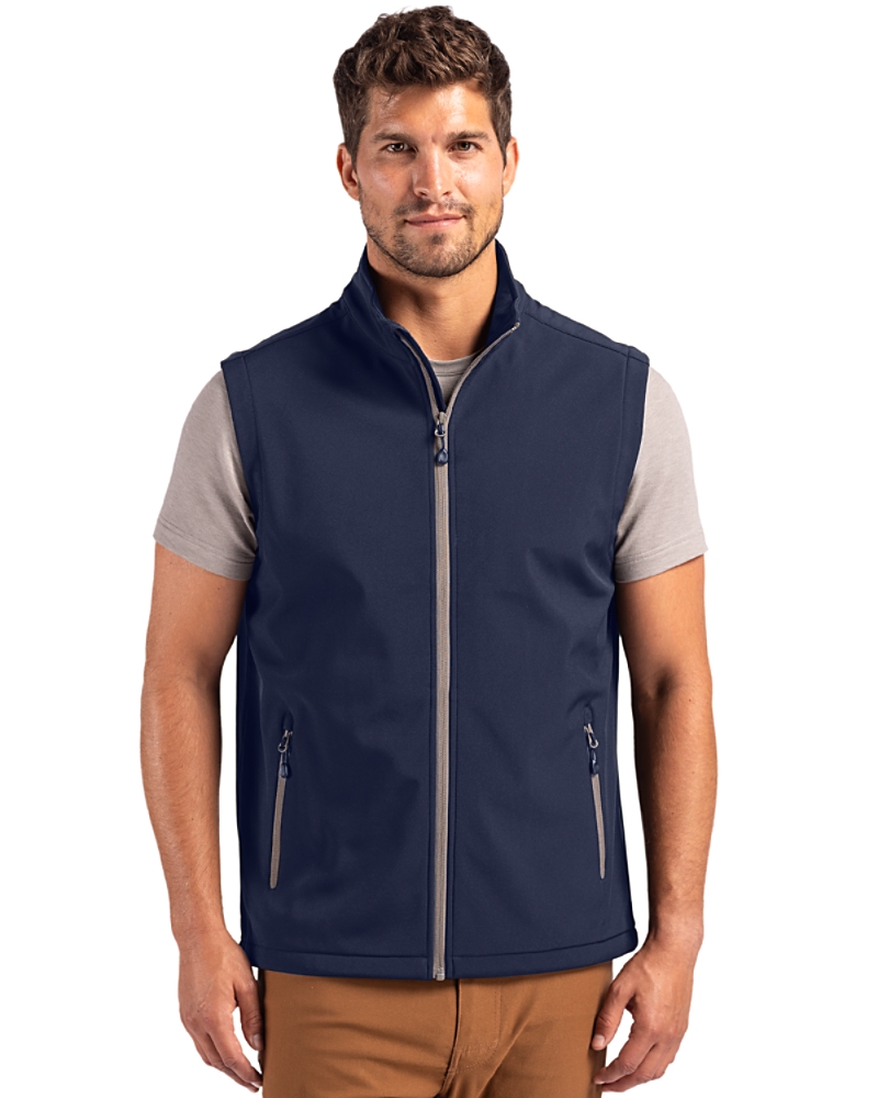 Clique Tempo Recycled Stretch Softshell Mens Full Zip Vest