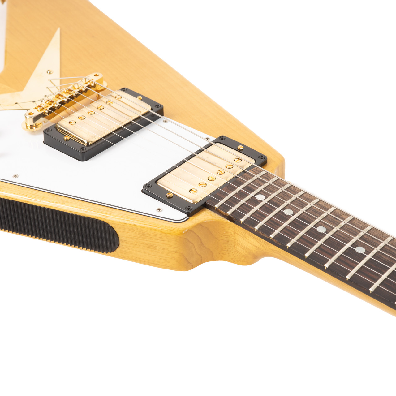 Gibson Custom Shop 1958 Korina Flying V Reissue - White Pickguard