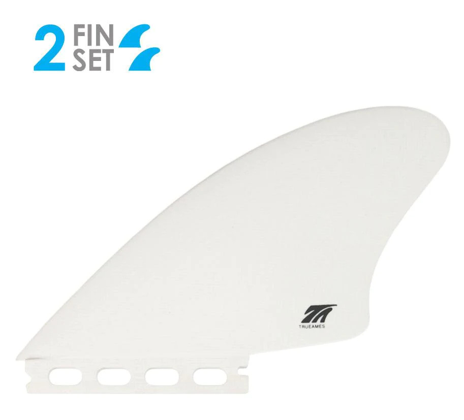 True Ames Hobie Fish Keel Fins Single Tab Solid Fiberglass - USEDSURF