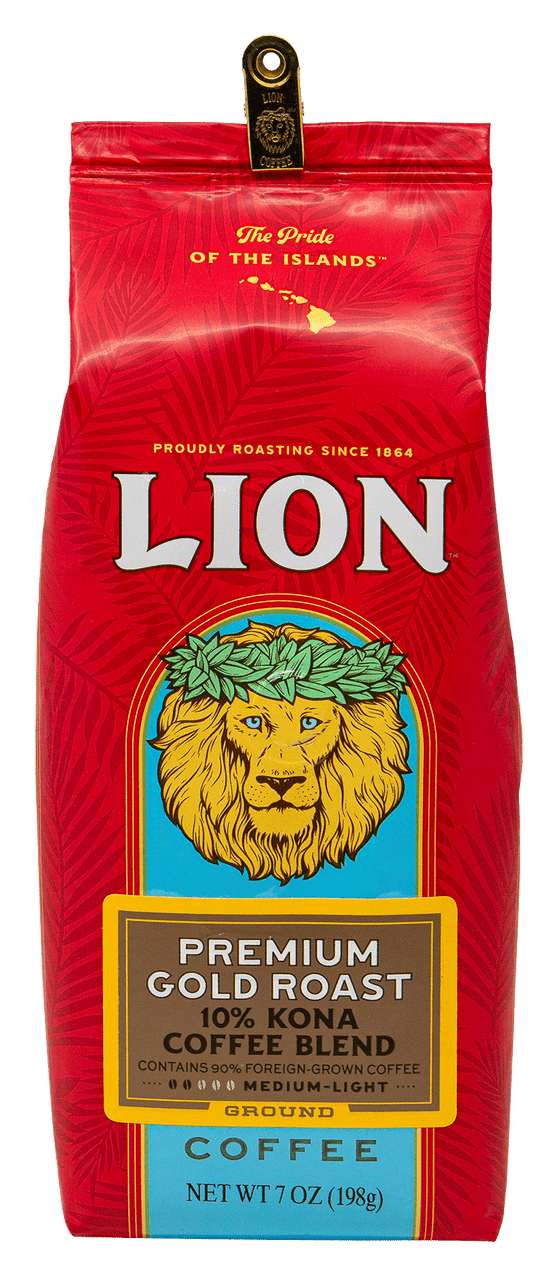 Lion 10% Kona Coffee Blend* - Premium Gold