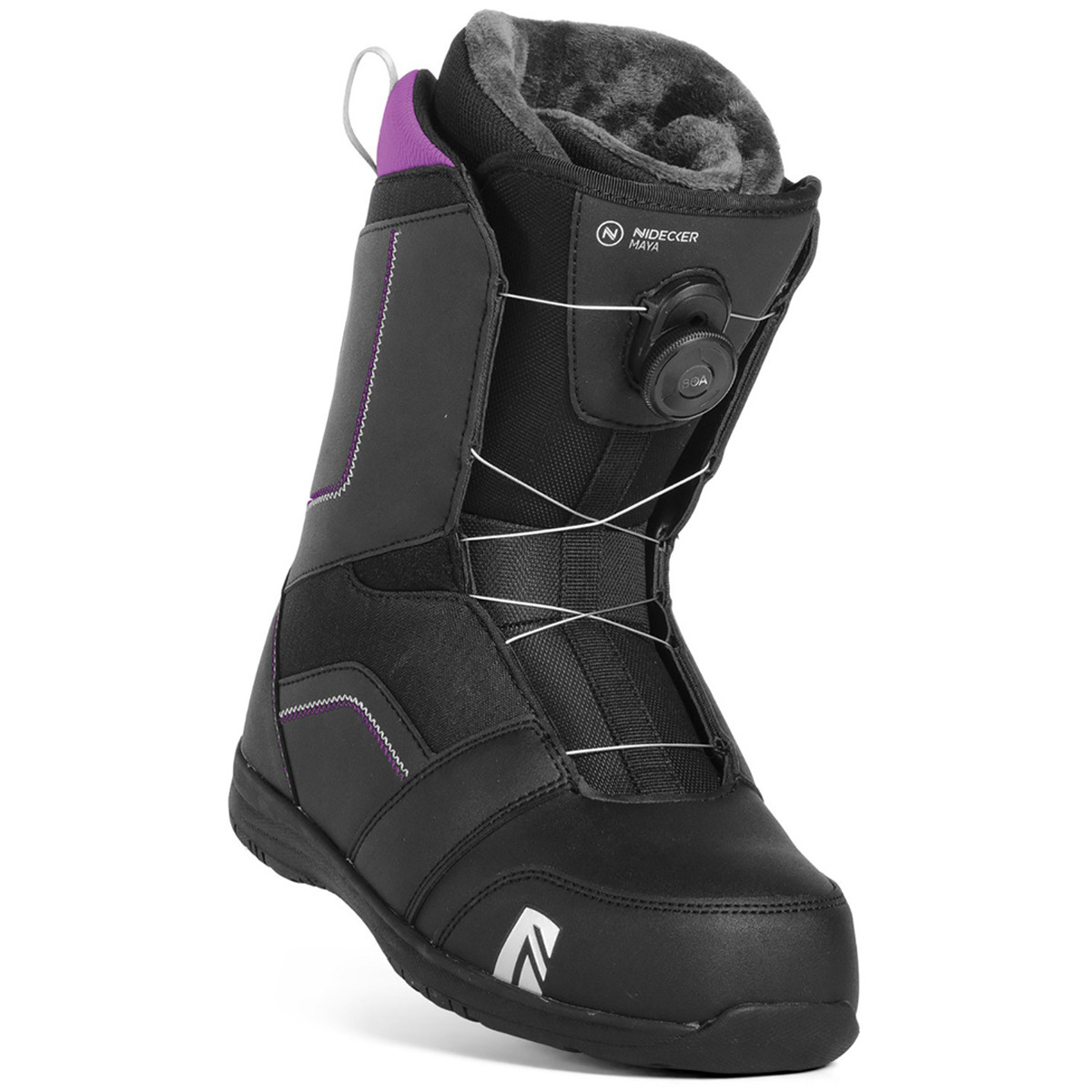 Nidecker Maya Boa Women's Snowboard Boots - Black, Purple