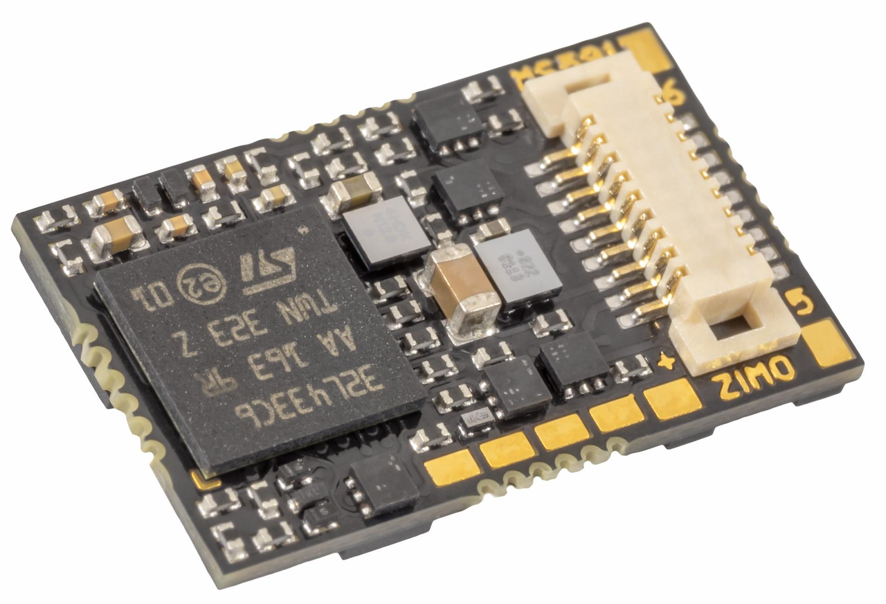 ZIMO MS591N18 Sub-Micro DCC Sound Decoder - NEM662 Next18 Integral